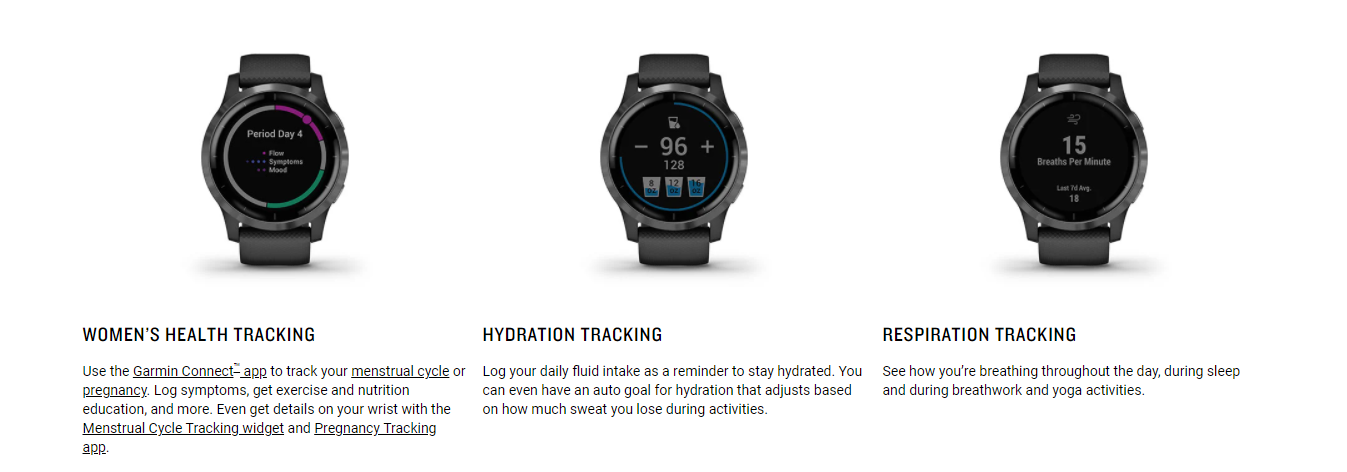 Features of the garmin vivoactive 4